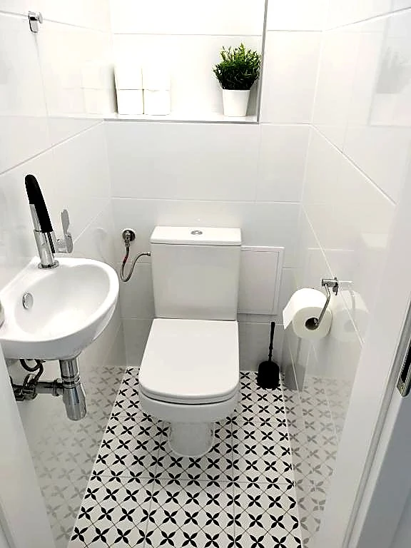 Nowoczesna kuchnia w apartamencie Fine Stay